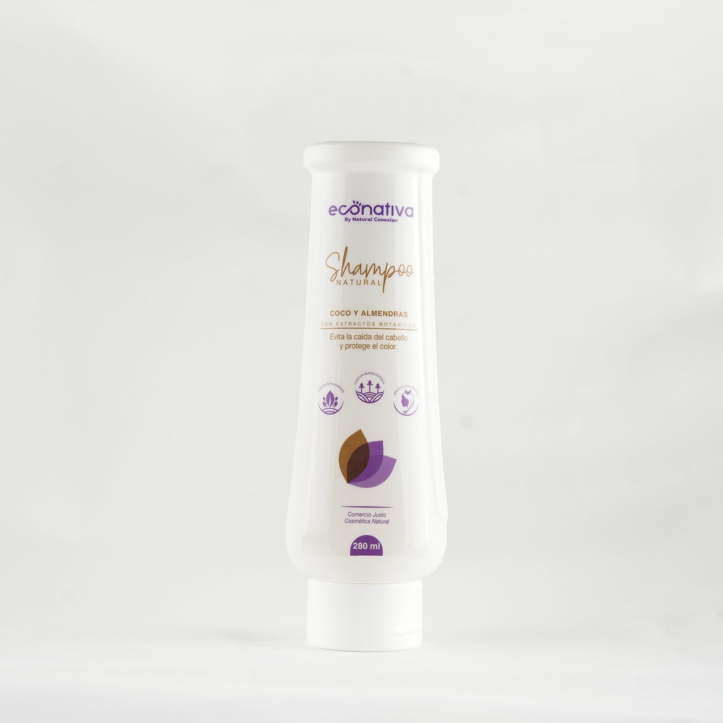 Shampoo Natural Coco y almendras 280 ml