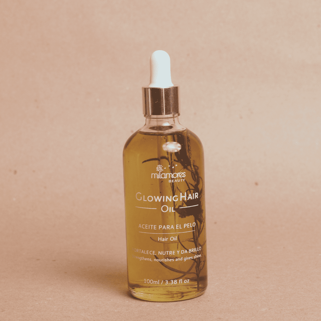Aceite natural para puntas y caída del cabello