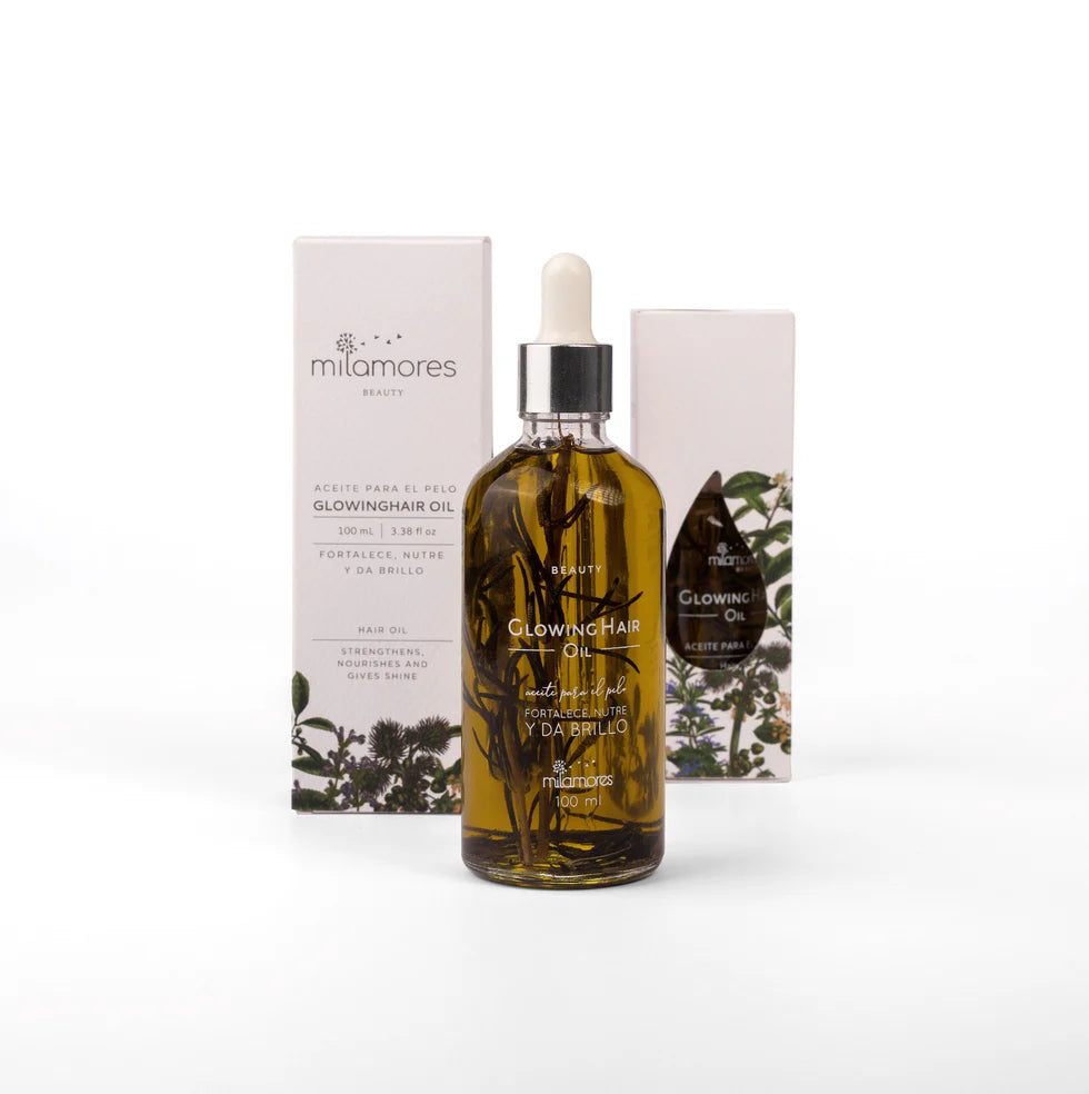 Aceite natural para puntas y caída del cabello
