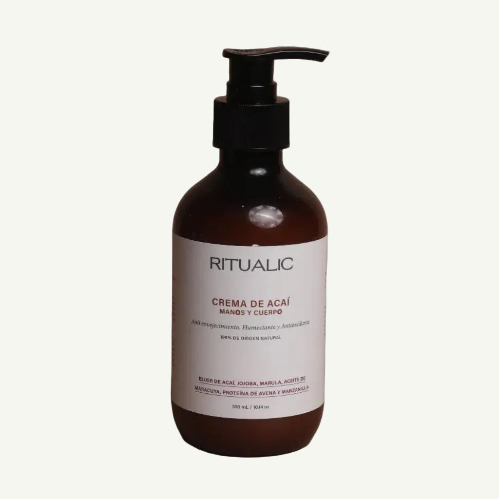 Crema de Manos y Cuerpo con Açai-Antioxidante, Humectante y Anti Envejecimiento